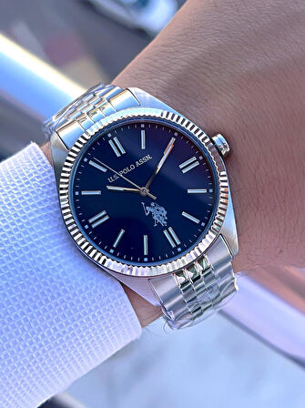 U.S.Polo Assn Çelik Kasa Ve Kordon 2 Yıl Garantili 3 Atm Suya Dayanıklı Erkek Kol Saati FS1096.02