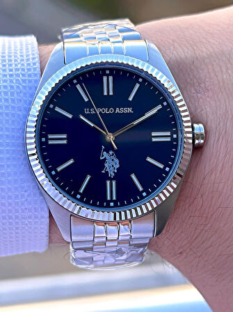U.S.Polo Assn Çelik Kasa Ve Kordon 2 Yıl Garantili 3 Atm Suya Dayanıklı Erkek Kol Saati FS1096.02