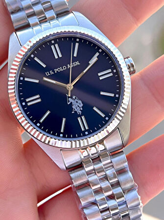 U.S.Polo Assn Çelik Kasa Ve Kordon 2 Yıl Garantili 3 Atm Suya Dayanıklı Erkek Kol Saati FS1096.02
