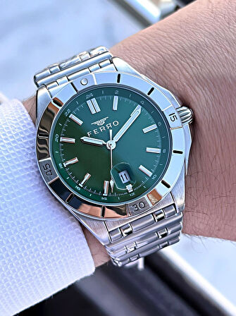 Ferro Çelik Kordon Nişan Ve Damat Saati 2 Yıl Garantili 3 Atm Suya Dayanıklı Erkek Kol Saati 43017A3