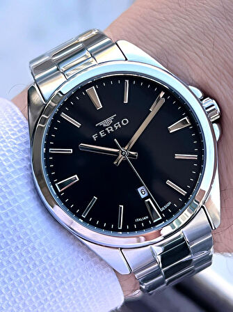 Ferro Çelik Kordon Nişan Ve Damat Saati 2 Yıl Garantili 3 Atm Suya Dayanıklı Erkek Kol Saati 11551A1