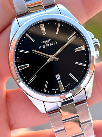 Ferro Çelik Kordon Nişan Ve Damat Saati 2 Yıl Garantili 3 Atm Suya Dayanıklı Erkek Kol Saati 11551A1