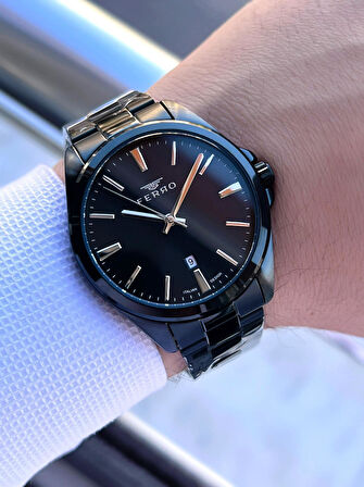 Ferro Çelik Kordon Nişan Ve Damat Saati 2 Yıl Garantili 3 Atm Suya Dayanıklı Erkek Kol Saati 11551A5