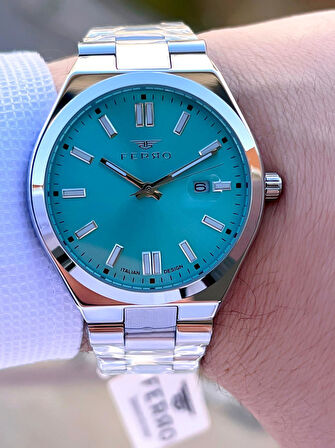 Ferro Çelik Kordon Nişan Ve Damat Saati 2 Yıl Garantili 3 Atm Suya Dayanıklı Erkek Kol Saati 11386-A4