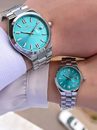 Ferro Çiftlere Özel Sevgili Kombini 2 Yıl Garantili 3 Atm Suya Dayanıklı Çift Kol Saati CF.FR001