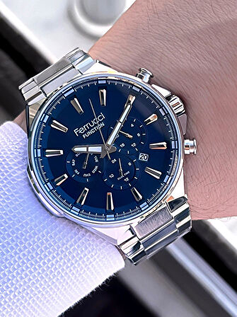 Ferrucci 2 Yıl Garantili Çelik Kordon İç Kadran Özellikleri Aktif 3 Atm Erkek Kol Saati EF.12654.01