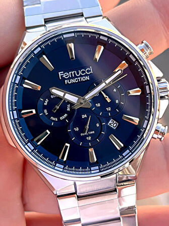 Ferrucci 2 Yıl Garantili Çelik Kordon İç Kadran Özellikleri Aktif 3 Atm Erkek Kol Saati EF.12654.01