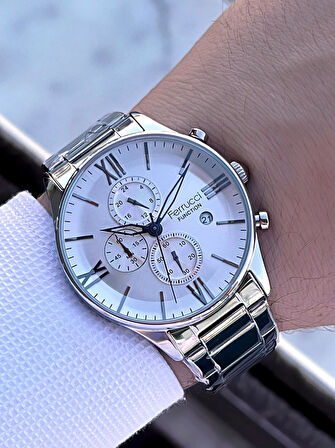 Ferrucci 2 Yıl Garantili Çelik Kordon İç Kadran Özellikleri Aktif 3 Atm Erkek Kol Saati EF.14079.01