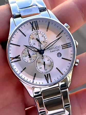 Ferrucci 2 Yıl Garantili Çelik Kordon İç Kadran Özellikleri Aktif 3 Atm Erkek Kol Saati EF.14079.01