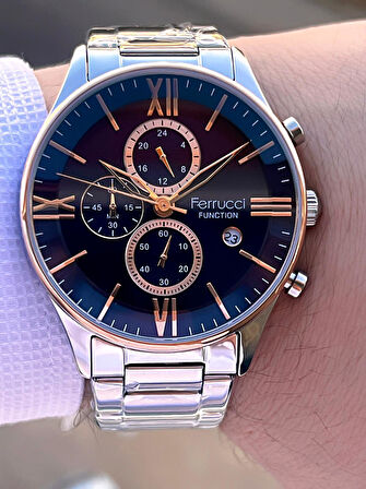 Ferrucci 2 Yıl Garantili Çelik Kordon İç Kadran Özellikleri Aktif 3 Atm Erkek Kol Saati EF.14079.02
