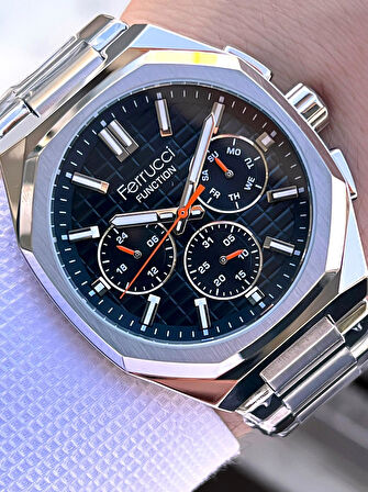 Ferrucci 2 Yıl Garantili Çelik Kordon İç Kadran Özellikleri Aktif 3 Atm Erkek Kol Saati EF.03372.01