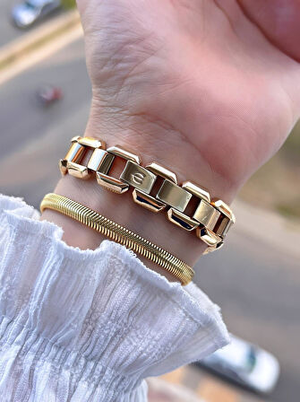 Essence Çelik Kasa Ve Kordon 2 Yıl Garantili 3 Atm Suya Dayanıklı Kadın Kol Saat+Bileklik SDF110