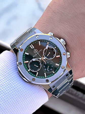 Bigotti Özel Kutulu Nişan Ve Damat Saati 2 Yıl Garantili İç Fonksiyonları Aktif Erkek Kol Saati BX01