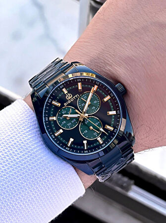 Bigotti Özel Kutulu Nişan Ve Damat Saati 2 Yıl Garantili İç Fonksiyonları Aktif Erkek Kol Saati XB05