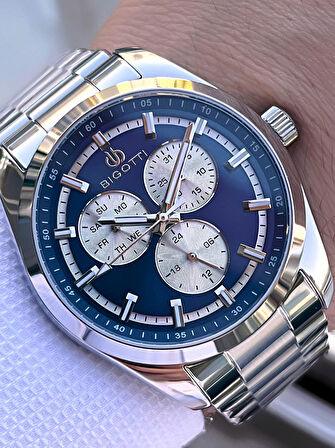 Bigotti Özel Kutulu Nişan Ve Damat Saati 2 Yıl Garantili İç Fonksiyonları Aktif Erkek Kol Saati XB03