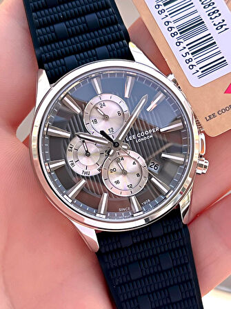 Lee Cooper Silikon Kordon İç Fonksiyonları Aktif 5 Atm Suya Dayanıklı Erkek Kol Saati ELC.08183.361