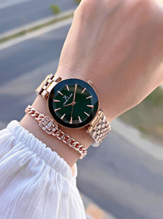 Daniel Klein Özel Kesme Camlı 3 Atm Suya Dayanıklı 2 Yıl Garantili Kadın Kol Saati+Bileklik V92601.8