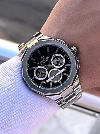 Reward Çelik Kordon 2 Yıl Garantili 5 Atm Suya Dayanıklı İç Fonksiyonları Aktif Erkek Kol Saati RE22