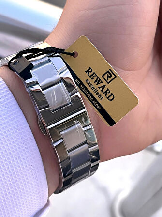 Reward Çelik Kordon 2 Yıl Garantili 5 Atm Suya Dayanıklı İç Fonksiyonları Aktif Erkek Kol Saati RE22