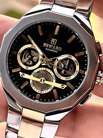 Reward Çelik Kordon 2 Yıl Garantili 5 Atm Suya Dayanıklı İç Fonksiyonları Aktif Erkek Kol Saati RE27