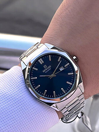 Reward Çelik Kordon 5 Atm Suya Dayanıklı Takvimli Kadran 2 Yıl Garantili Erkek Kol Saati WE.147131.2