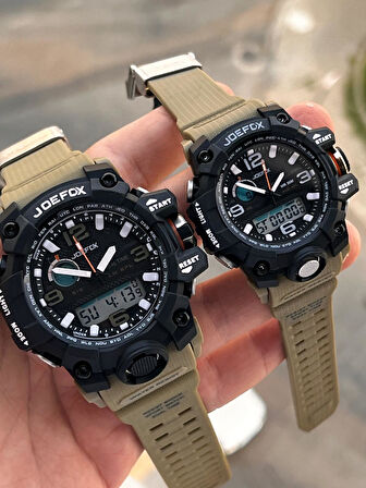 Joefox Digital Ve Analog Çiftlere Özel 2 Yıl Garantili 3 Atm Suya Dayanıklı Çift Kol Saati JE.CFT.01