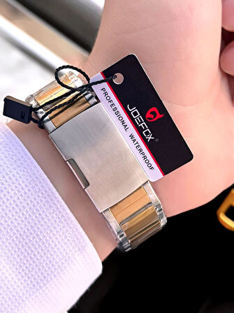 Joefox Çelik Kordon Dijital Ve Analog 2 Yıl Garantili 3 Atm Suya Dayanıklı Erkek Kol Saati JOE.CL11