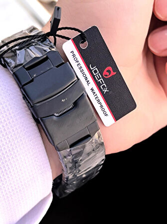 Joefox Çelik Kordon Dijital Ve Analog 2 Yıl Garantili 3 Atm Suya Dayanıklı Erkek Kol Saati JOE2.LC05