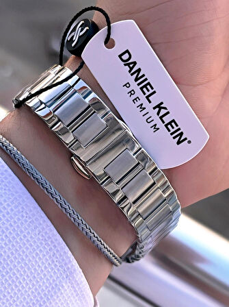 Daniel Klein İtalyan Model Bileklik Hediyeli Çelik Kordon 3 Atm 2 Yıl Garantili Erkek Kol Saati MX07