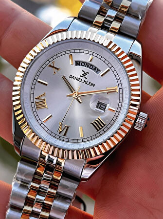 Daniel Klein Çelik Kordon 3 Atm Suya Dayanıklı 2 Yıl Garantili Erkek Kol Saati MY03