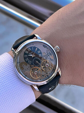 RMS Romanson Otomatik İç Fonksiyonları Aktif Akar Saniye Kapalı Klips Erkek Kol Saati ERMS.1551.05