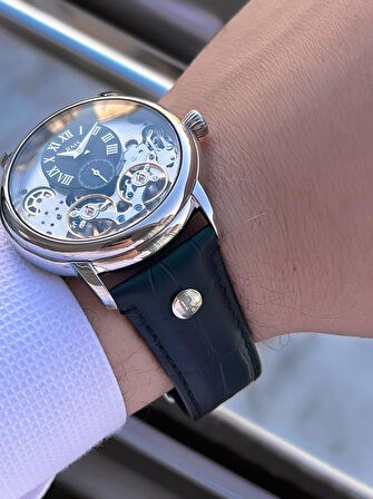 RMS Romanson Otomatik İç Fonksiyonları Aktif Akar Saniye Kapalı Klips Erkek Kol Saati ERMS.1551.05