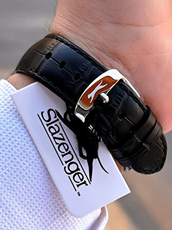 Slazenger Deri Kordon İç Fonksiyonları Aktif 10 Atm Suya Dayanıklı Erkek Kol Saati ESL.09.2494.2.01