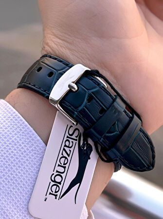 Slazenger Deri Kordon İç Fonksiyonları Aktif 10 Atm Suya Dayanıklı Erkek Kol Saati ESL.09.2494.2.03