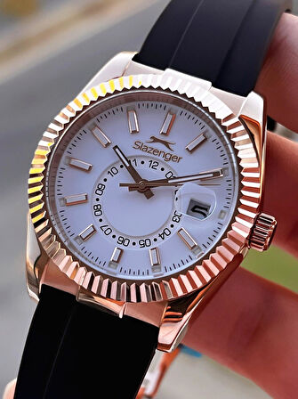 Slazenger Silikon Kordon İç Fonksiyonları Aktif 10 Atm Suya Dayanıklı Erkek Kol Saati ESL.09.2514.03