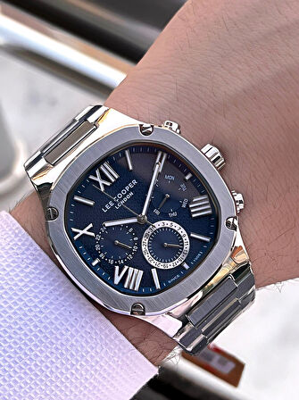 Lee Cooper Çelik Kordon İç Fonksiyonları Aktif 5 Atm 2yıl Garantili Erkek Kol Saati ELC.8146.390