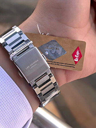 Lee Cooper Çelik Kordon İç Fonksiyonları Aktif 5 Atm 2yıl Garantili Erkek Kol Saati ELC.8146.390