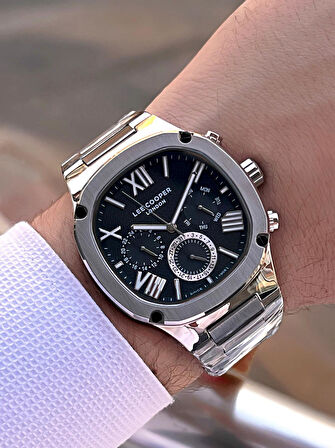 Lee Cooper Çelik Kordon İç Fonksiyonları Aktif 5 Atm 2yıl Garantili Erkek Kol Saati ELC.8146.350