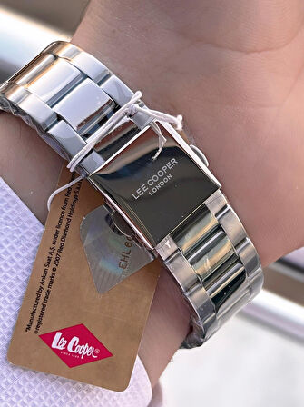 Lee Cooper Çelik Kordon Takvimli Kadran 5 Atm 2 Yıl Garantili Erkek Kol Saati ELC8189.350