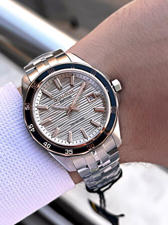 Quantum Sapphire Cizilmez Cam Çelik Kordon 2 Yıl Garantili 10 Atm Erkek Kol Saat EDG.1211.570