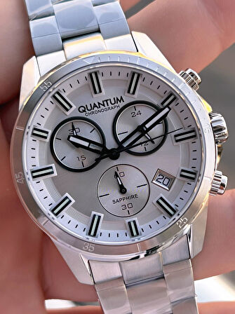 Quantum Sapphire Cam Çelik Kordon İç Kadran Fonksiyonları Aktif 10 Atm Erkek Kol Saati EPWG1159.330