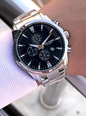 Tom Jones Çelik Kordon 3 Atm Suya Dayanıklı 2 Yıl Garantili Erkek Kol Saati TJE1.2389.2