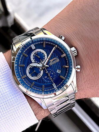 Slazenger İtalyan Tasarım Bileklik Hediyeli 2 Yıl Garantili 10 Atm Çelik Erkek Kol Saat ESL.N1936.2