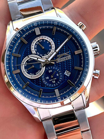 Slazenger İtalyan Tasarım Bileklik Hediyeli 2 Yıl Garantili 10 Atm Çelik Erkek Kol Saat ESL.N1936.2