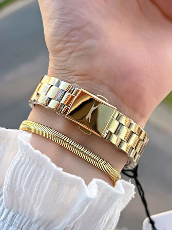 Slazenger Çelik Kordon 5 Atm Suya Dayanıklı 2 Yıl Garantili Kadın Kol Saati SL.1915.3.04