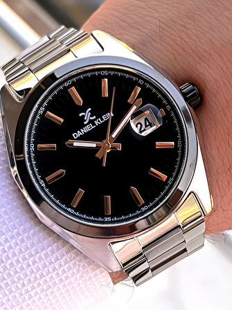 Daniel Klein İtalyan Tasarım Bileklik Hediyeli 2 Yıl Garantili 3 Atm Erkek Kol Saati ES.14137-7