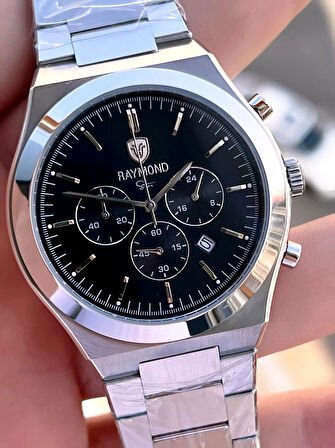 Raymond Nişan Ve Damatlara Özel Çelik Kordon 2 Yıl Garantili 5 Atm Erkek Kol Saati+Bileklik RMD.16