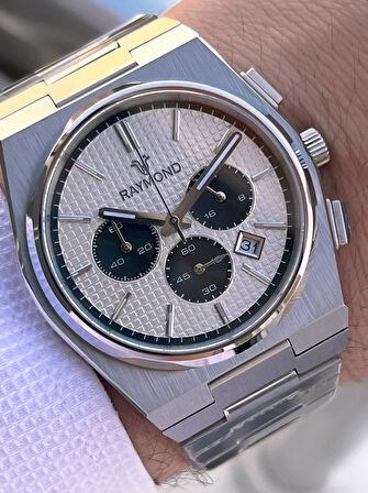 Raymond Nişan Ve Damatlara Özel Çelik Kordon 2 Yıl Garantili 5 Atm Erkek Kol Saati+Bileklik RMD.19