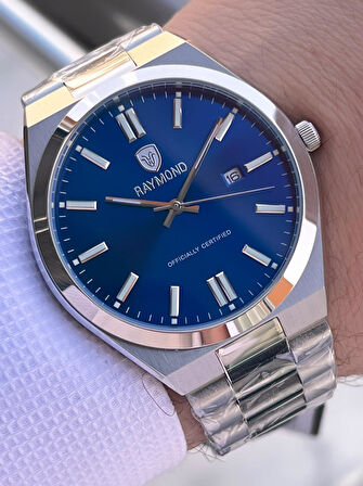 Raymond Nişan Ve Damatlara Özel Çelik Kordon 2 Yıl Garantili 5 Atm Erkek Kol Saati+Bileklik RMD.23