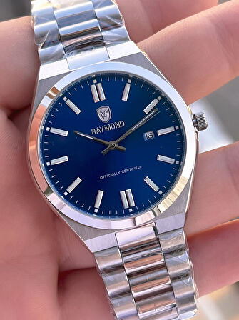 Raymond Nişan Ve Damatlara Özel Çelik Kordon 2 Yıl Garantili 5 Atm Erkek Kol Saati+Bileklik RMD.23